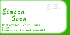 elmira sera business card